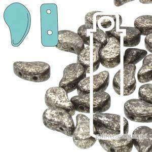 Paisley Duo – Antique Chrome 8x5mm 22 gram Paisley Duo – Antique Chrome 8x5mm 22 gram