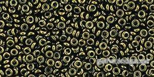 TOHO Demi Round – Gold-Lustered Dk Antique Bronze 11/0, 5 gram TOHO Demi Round – Gold-Lustered Dk Antique Bronze 11/0, 5 gram