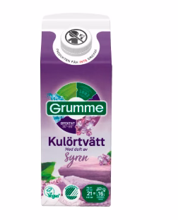 Grumme Kulörtvätt Syren Sköljmedel 750ml Grumme Kulörtvätt Syren Sköljmedel 750ml