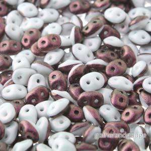 SuperDuo Duets - Polychrome Plum & Cream 10 gram - Bild 3