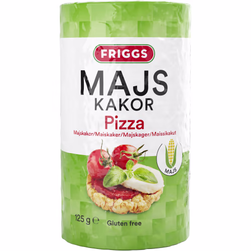 Friggs Pizza Majskakor 125g Friggs Pizza Majskakor 125g