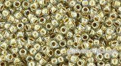 TOHO Seed Beads - Gold Lined Crystal 15/0, 10 gram