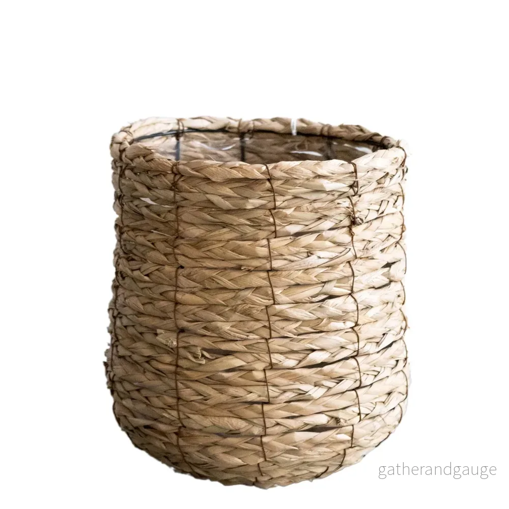Flätad korg – h28cm, Ø27cm