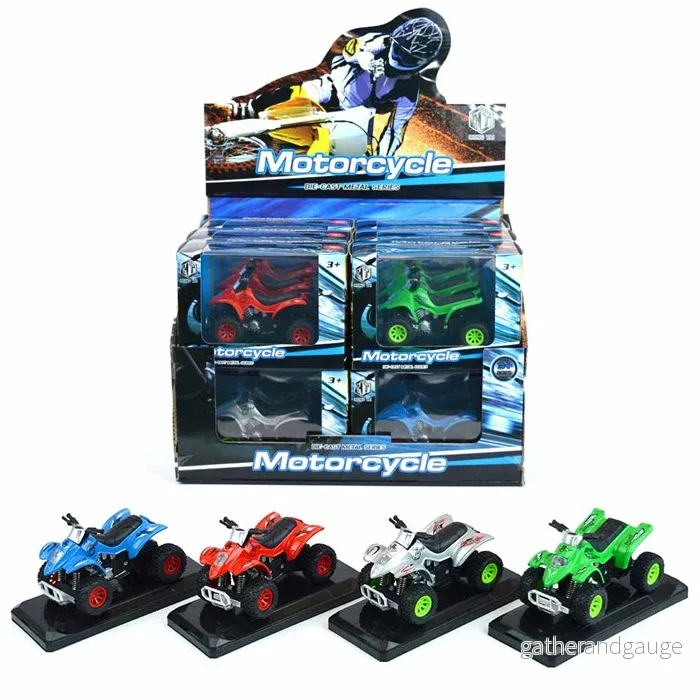 Mini ATV med ljus & ljus, 10 cm