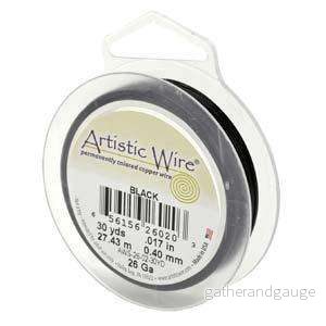 Artistic Wire 22 Ga – Svart, 1 Rulle Artistic Wire 22 Ga – Svart, 1 Rulle