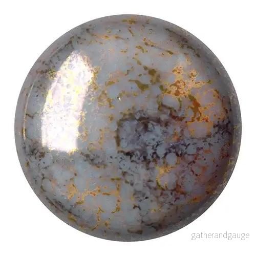 Cabochon par Puca® – Opaque Grey Bronze 25 mm, 1 styck Cabochon par Puca® – Opaque Grey Bronze 25 mm, 1 styck