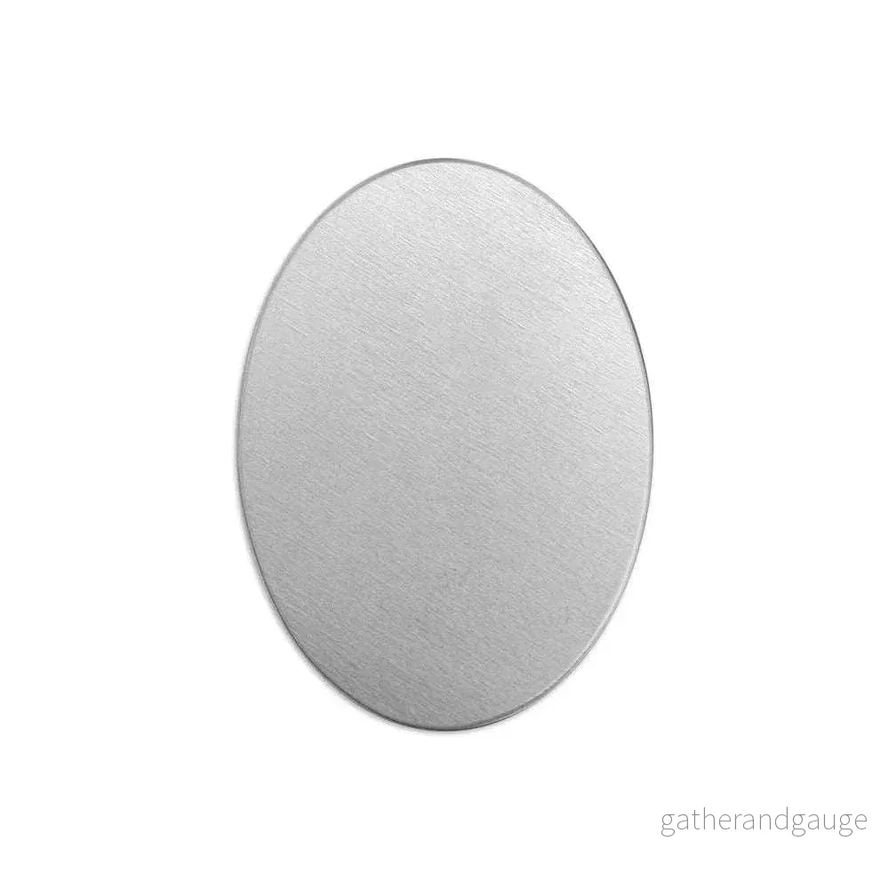ImpressArt Oval Stamping Blanks 3/4" x 1 1/8" - Premium Aluminium