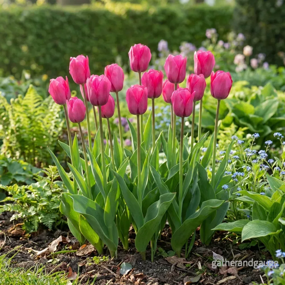 Tulipe triomphe rose - Bild 2