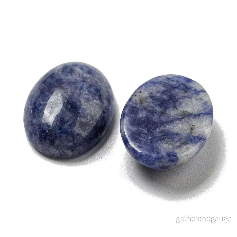 Cabochon Blue Spot Jasper – Oval 18x13mm 1 Styck Cabochon Blue Spot Jasper – Oval 18x13mm 1 Styck
