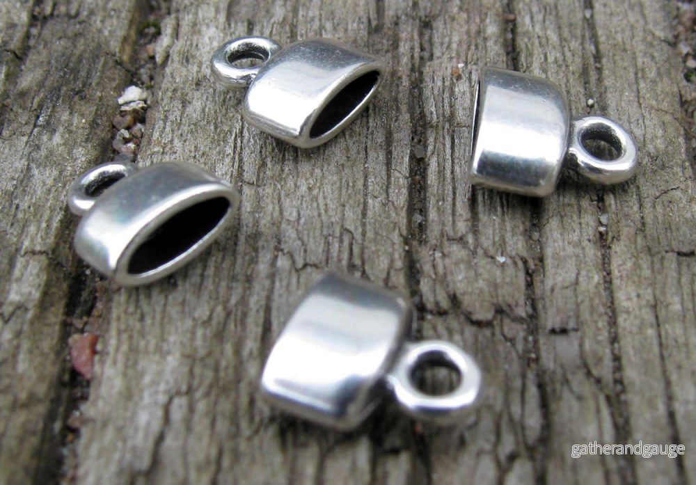 Fäste Silverfärgad - Innermått 6x2mm, 4-pack - Bild 2