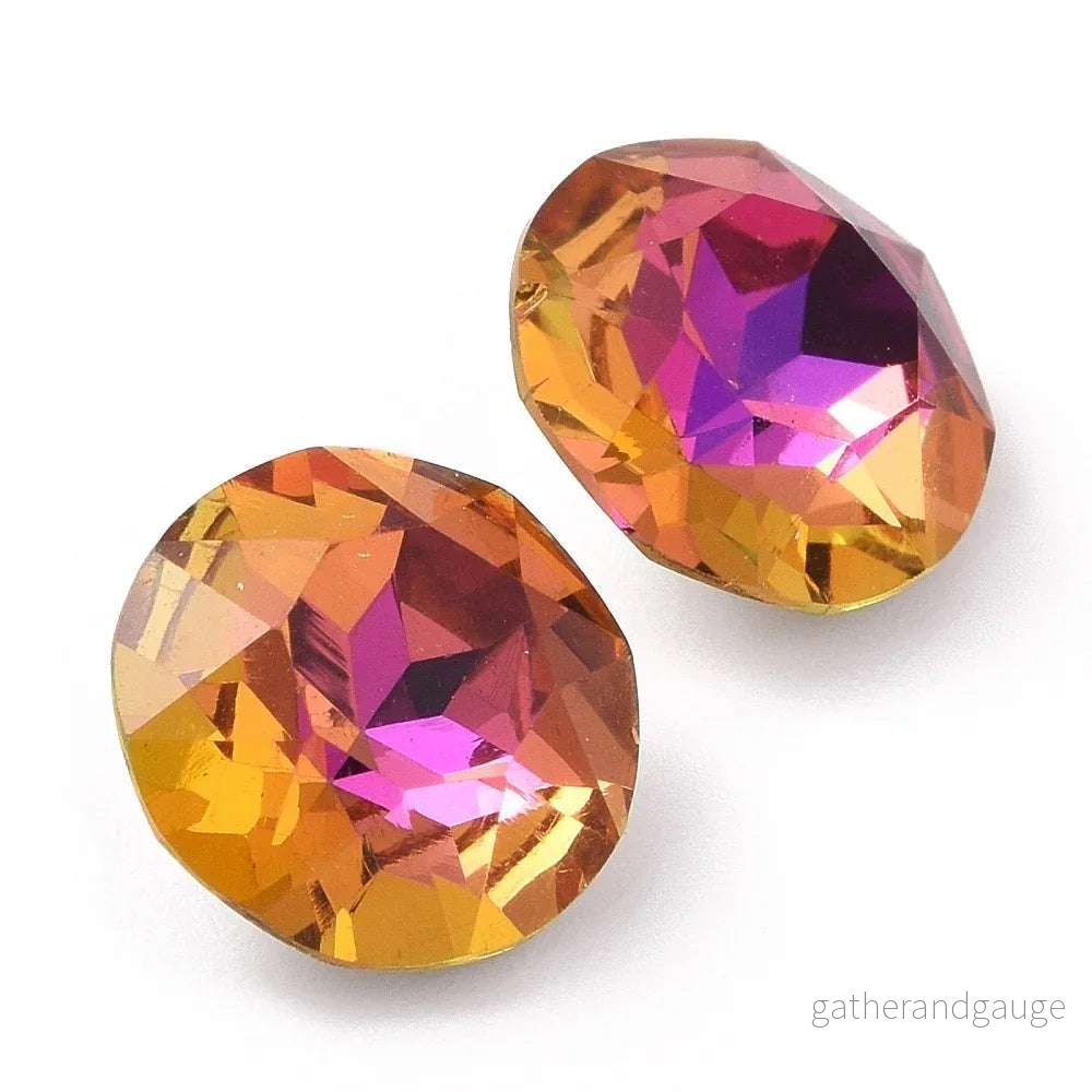 Kinesisk strass - Round stone Violet Blue 10mm 1 styck