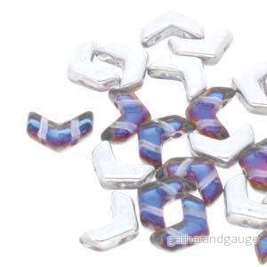 Chevron Duo – Backlit Petroleum 10x4mm, 1 sträng Chevron Duo – Backlit Petroleum 10x4mm, 1 sträng