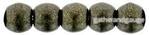 Tjeckiska Druk (Runda) - Metallic Suede DK Green 2mm, 50-pack