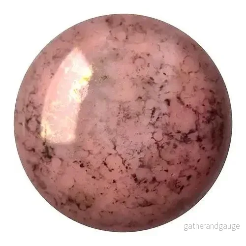 Cabochon par Puca® – Opaque Rose Bronze 25 mm, 1 styck