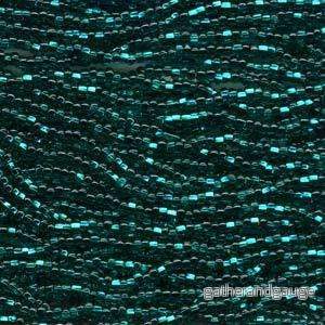 Tjeckiska seed beads – Emerald S/L 11/0, 17 gram Tjeckiska seed beads – Emerald S/L 11/0, 17 gram