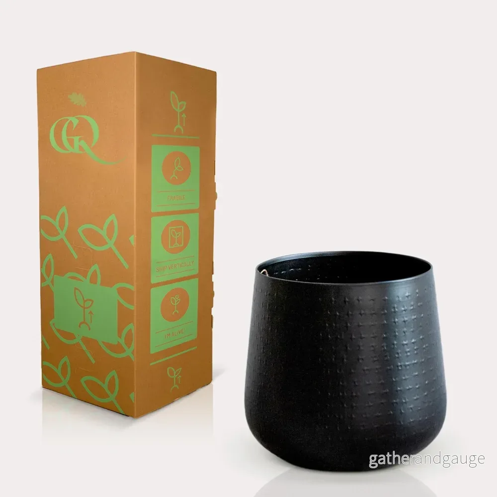 Svart växtkruka - h23cm, Ø21cm - Bild 3