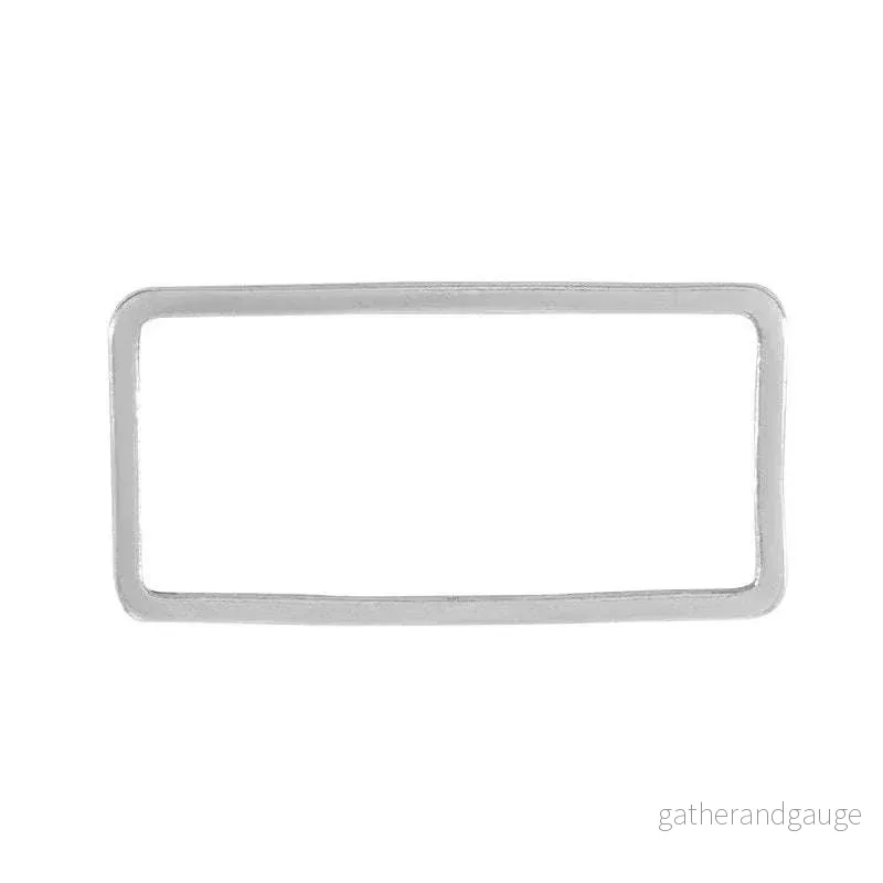 Rektangel Silverpläterad - 8 x 15 mm 1 styck