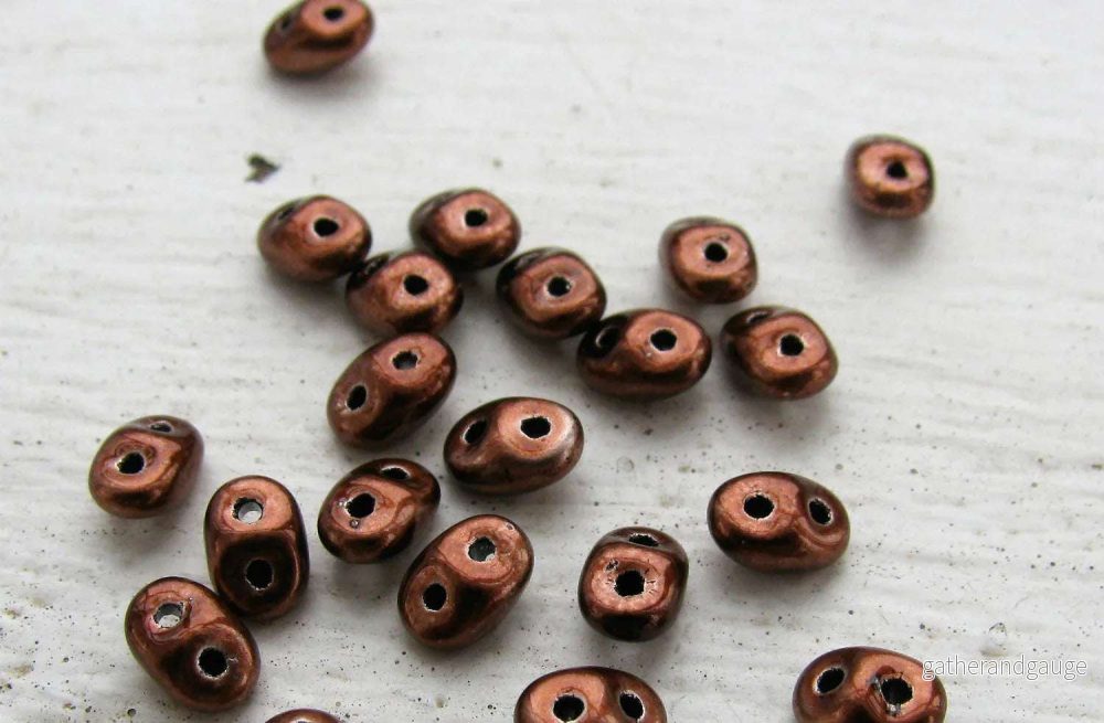 SuperDuo - Metalust Burnt Copper 10 gram - Bild 2