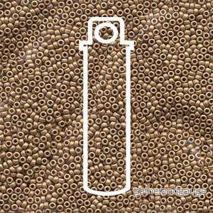 Miyuki Seed Beads - Duracoat Galvanized Matte Champagne 15/0, 8,2 gram