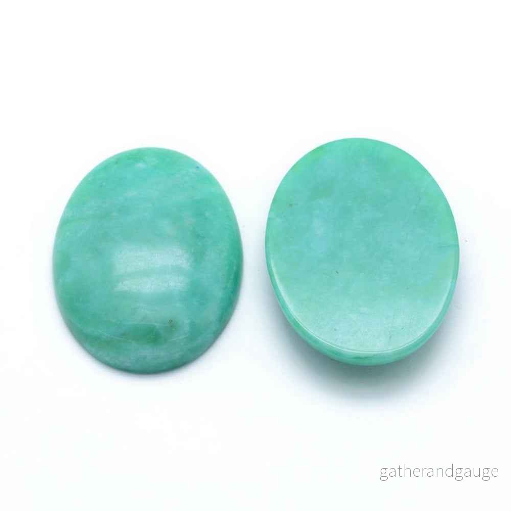 Cabochon Jade - Turkos Oval 40x30mm 1 styck