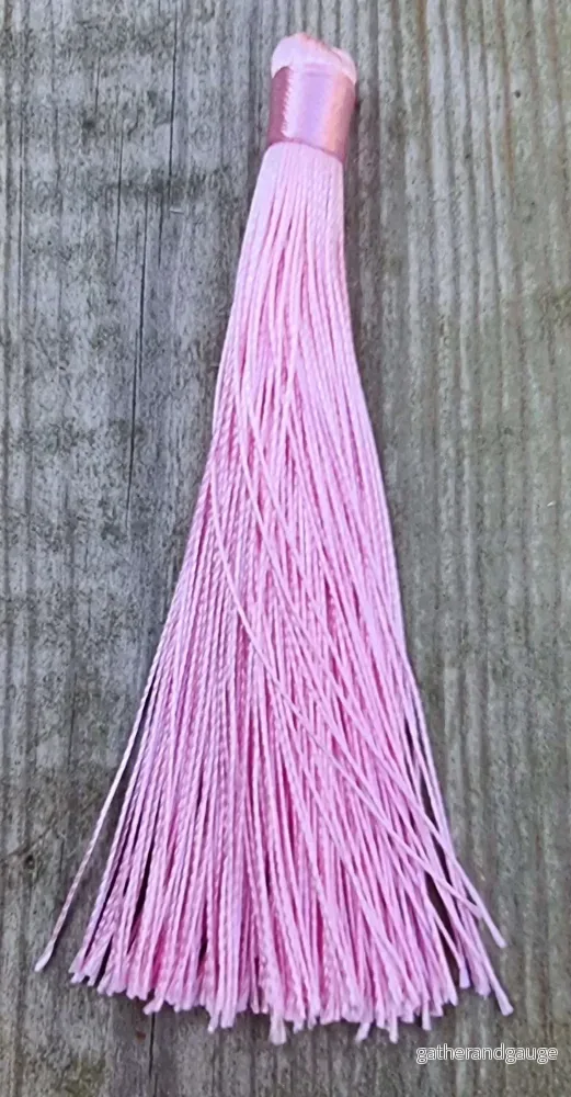Hänge Tassel Polyester - Rosa 120mm 1 styck
