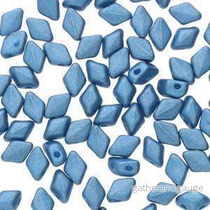 Matubo Mini Gemduo - Metal Matte Blue 6x4mm, 5 gram