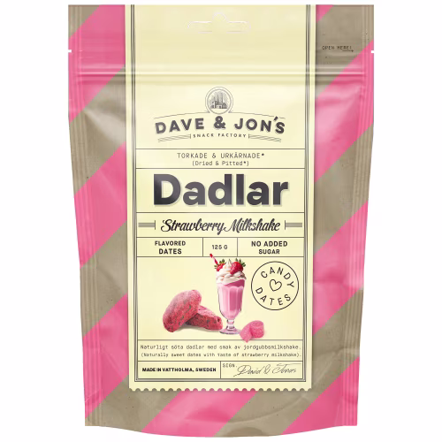 Dave & Jon’s Dadlar Strawberry Milkshake 125 g