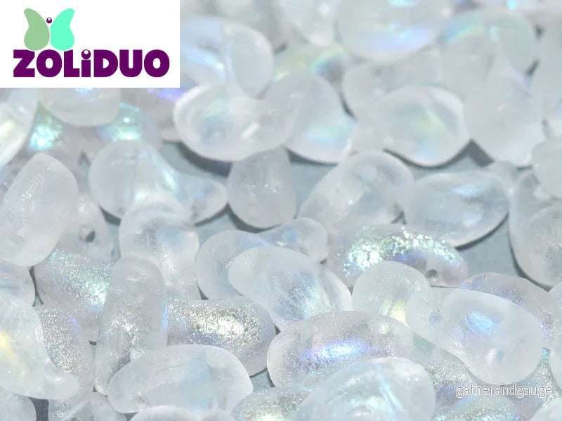 Zoliduo Höger – Etched Crystal AB 5x8mm, 20-pack Zoliduo Höger – Etched Crystal AB 5x8mm, 20-pack