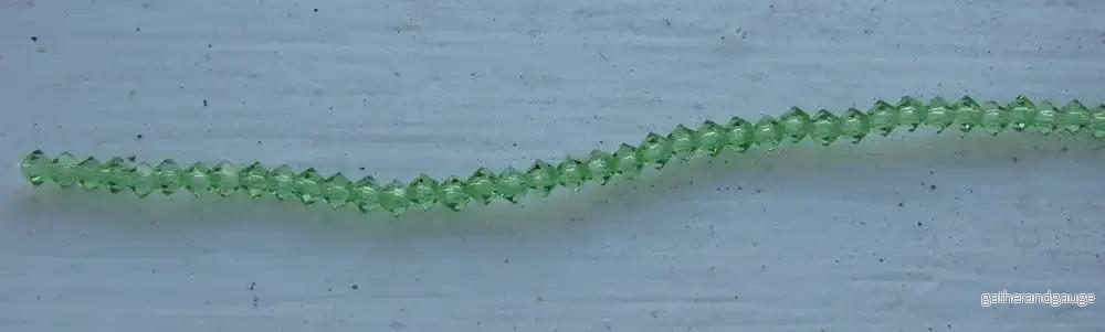 Tjeckiska MC Bicone - Peridot 3 mm, 40- pack - Bild 3