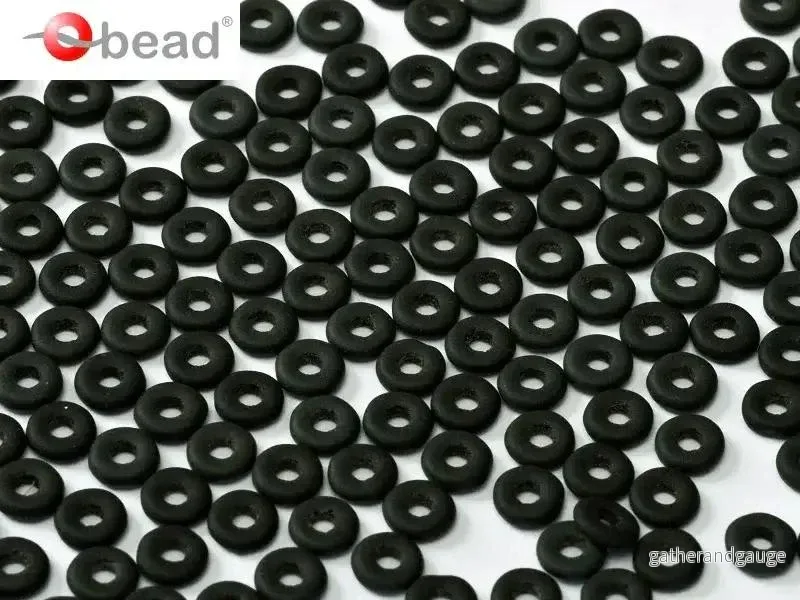 O Bead - Jet Matte, 5 gram