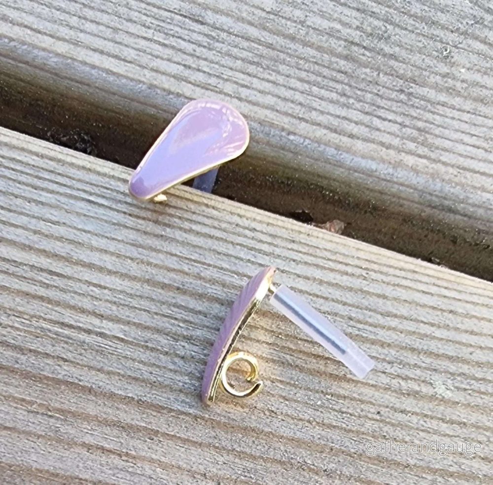 Örstickare Emalj - Lilac Droppe, 2-pack - Bild 2