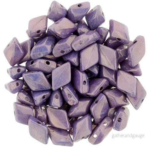 Matubo Gemduo - Metallic Amethyst Chalk 8x5mm, 10 gram - Bild 2