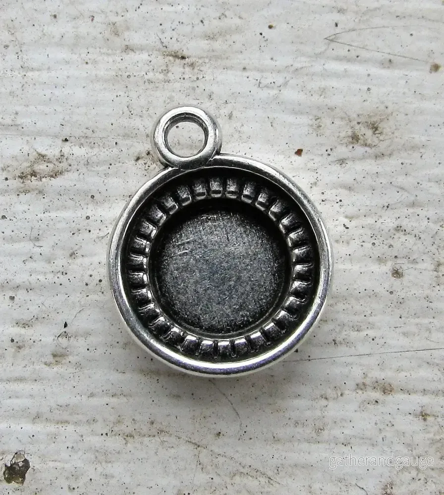 Ramberlock Silverfärgad - Rund prickram 10mm 1 styck