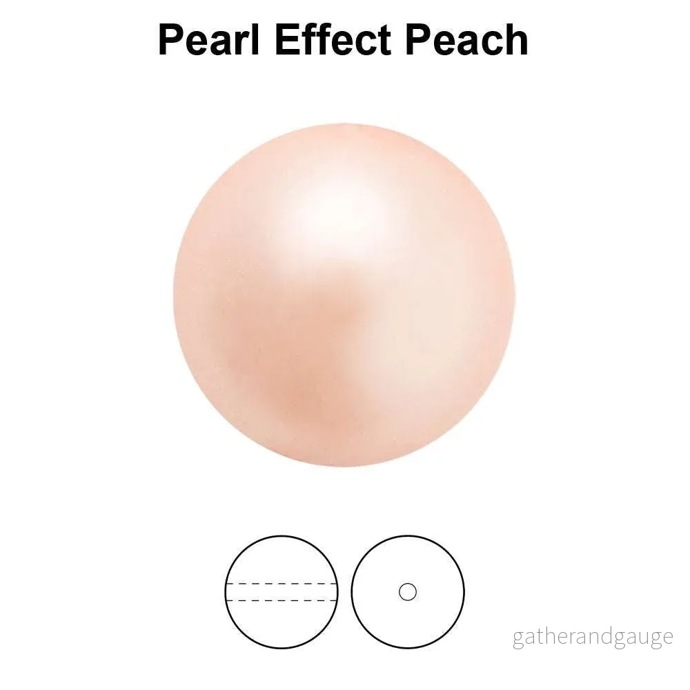 Preciosa Pearl Round – Maxima Peach 4 mm, 50- pack
