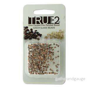 Tjeckiska Firepolish - Crystal Capri Gold, True 2 mm, 2 gram