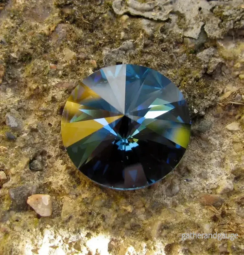 Swarovski Rivoli Crystals – Montana 14mm, 1 Styck Swarovski Rivoli Crystals – Montana 14mm, 1 Styck