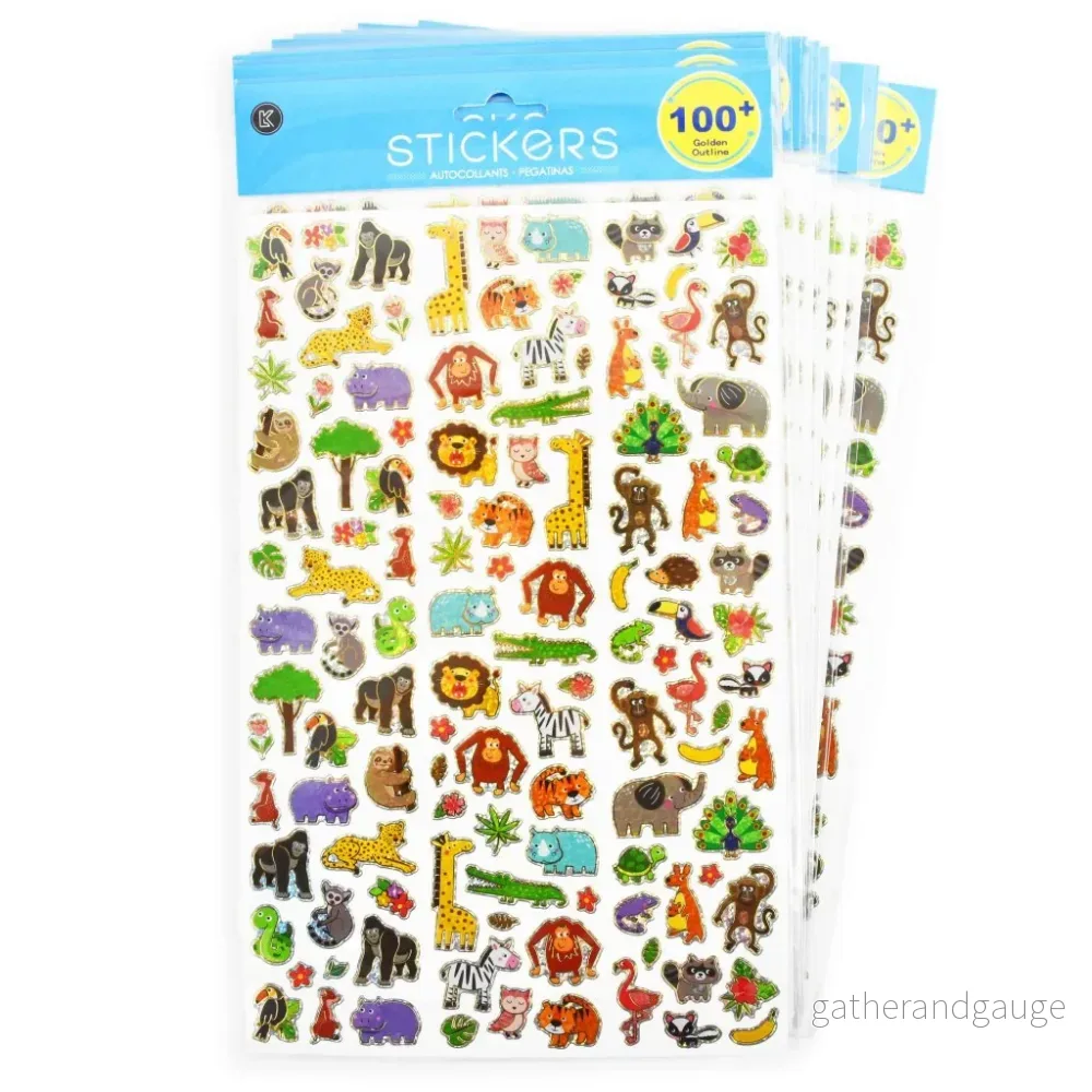 Klistermärken – Vilda djur – 100+