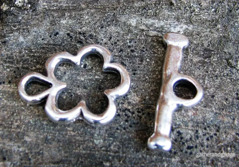 Stavlås Silverfärgat – Blomma 1 set Stavlås Silverfärgat – Blomma 1 set
