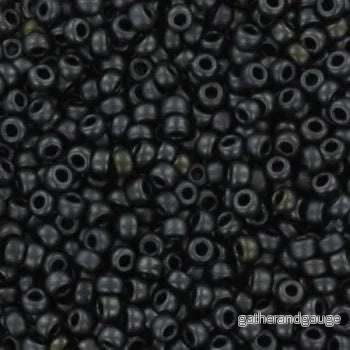 Miyuki Seed Beads - Metallic Matte Charcoal 11/0, 10 gram