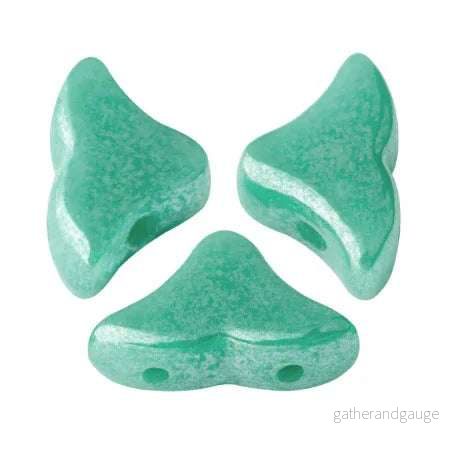 Hélios® par Puca® - Opaque Green Turquoise Luster, 10 gram