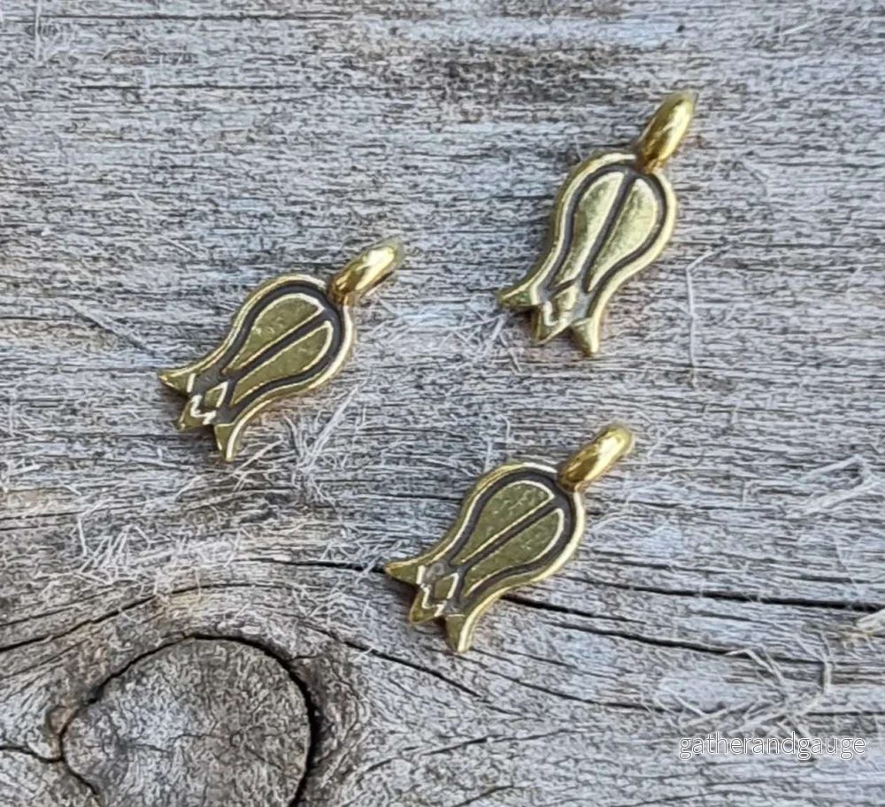 Berlock Bronsfärgad – Tulpan 3-pack
