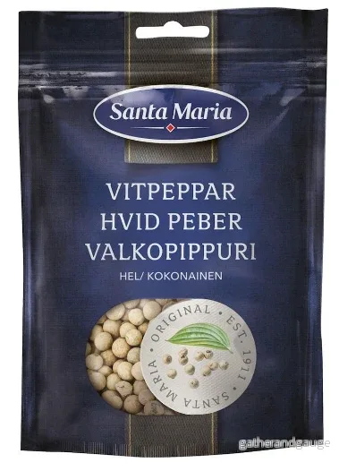 Vitpeppar hel Vitpeppar hel