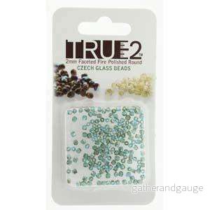Tjeckiska Firepolish – Aqua Celsian, True 2 mm, 2 gram