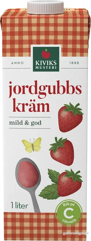 Jordgubbskräm 1l Kiviks