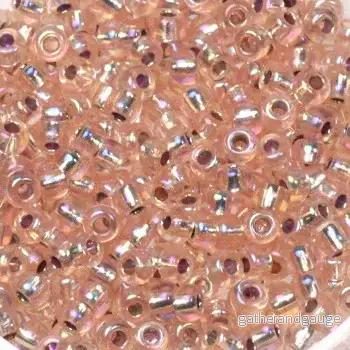 Miyuki Seed beads – Silverlined Light Blush AB 8/0, 10 gram