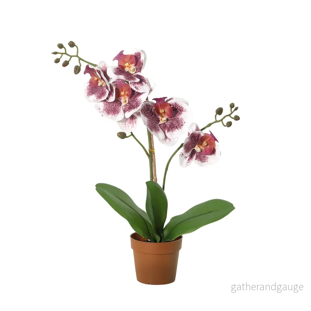 ARTIFICIAL Phalaenopsis orchid violet white – 41cm ARTIFICIAL Phalaenopsis orchid violet white – 41cm