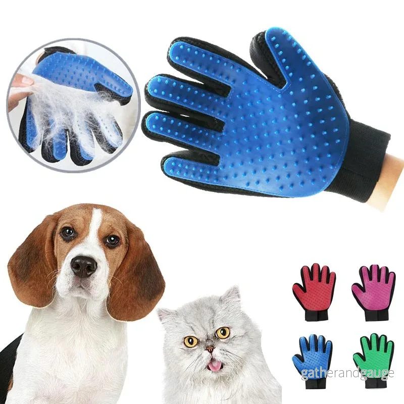 Borsthandske för hund och katt