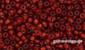 Matubo Seed Bead 8/0 – Matte Siam Ruby Bronze Ice Lined 5 Gram Matubo Seed Bead 8/0 – Matte Siam Ruby Bronze Ice Lined 5 Gram