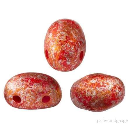 Samos® par Puca® - Opaque Coral Red Tweedy, 10 gram
