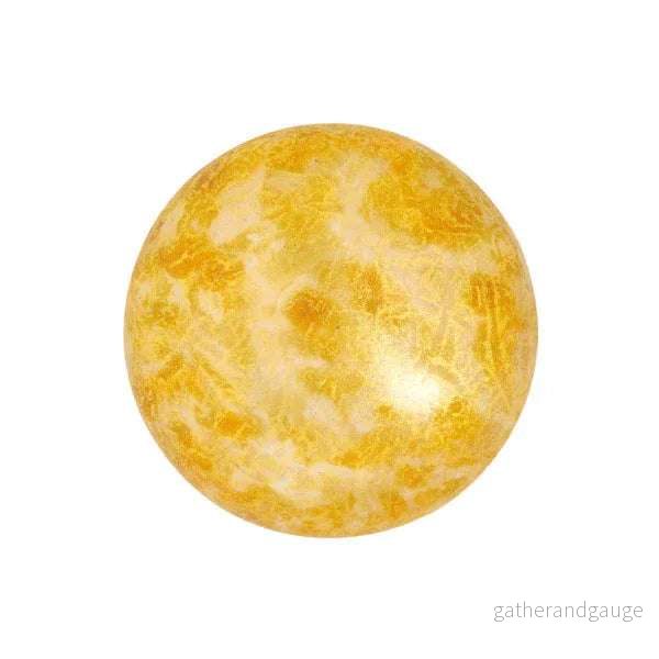 Cabochon par Puca® - Opaque Beige Spotted 18 mm, 1 styck